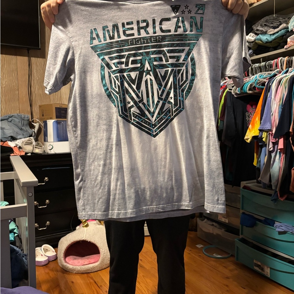 American Fighter Buckle Gray T-Shirt